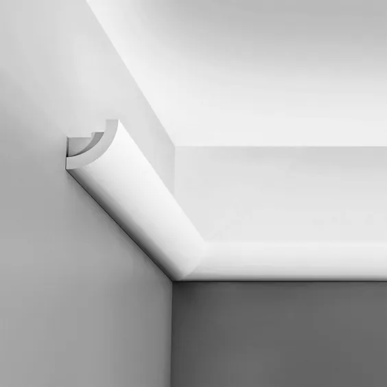 Orac Decor (قالب تاج فوم پلی اورتان با تراکم بالا برای نور سفید غیر مستقیم صورت سفید 2-3 / 4 اینچ 78in سفید بلند)