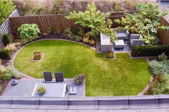 #باغ کوچک-طراحی-باغ-طبیعی-و-باریک-آپلدورن-بوی-هوونیر-بی کی-... - باغ ها