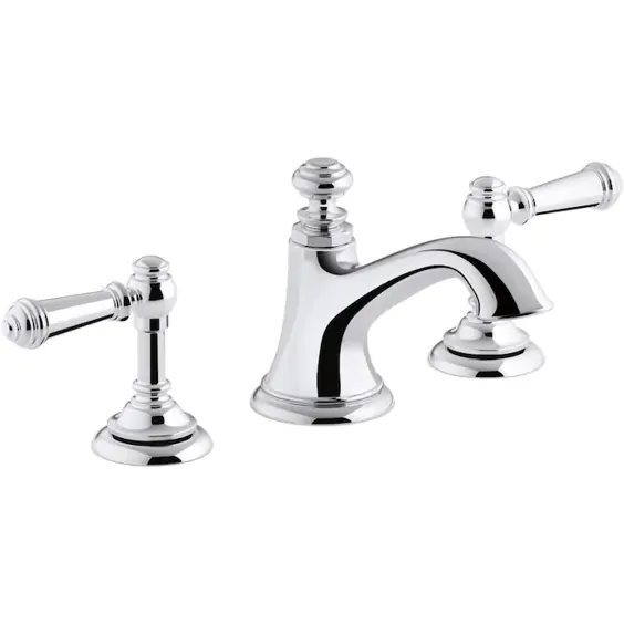 شیرآلات سینک حمام KOHLER جلا داده شده با دستگیره 2 دستگیره گسترده با آب تخلیه Lowes.com