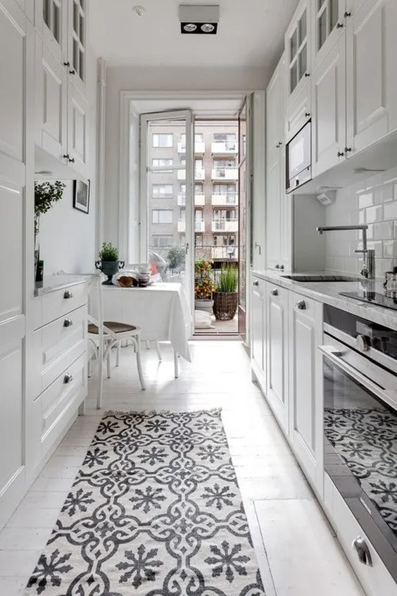 9 ایده تقویت کننده فضا برای بازسازی آشپزخانه گالی شما