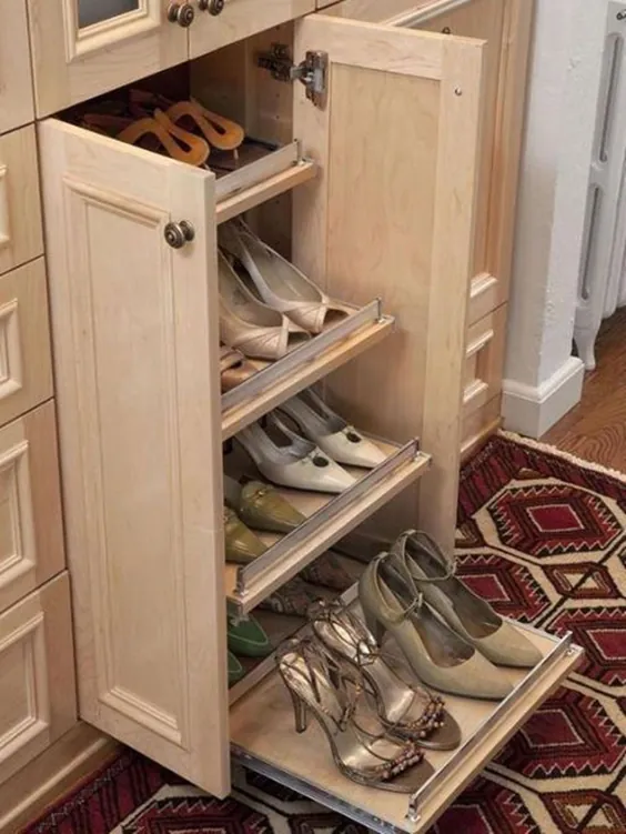کابینت ذخیره سازی کفش چوبی - ایده هایی که در مورد فوتر وجود دارد