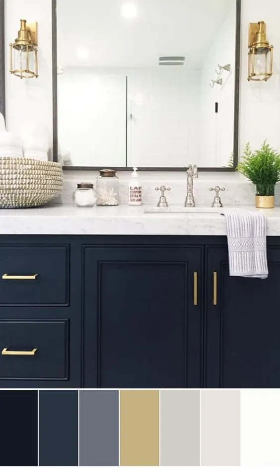 111 بهترین طرح رنگ حمام در جهان برای خانه شما |  زیبایی خانگی - ایده های الهام بخش برای خانه شما.