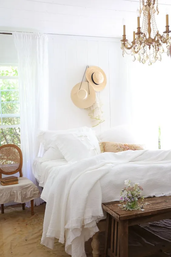 نکاتی ساده و آسان برای تازه سازی اتاق خواب میهمانان تابستانی - کلبه فرانسوی