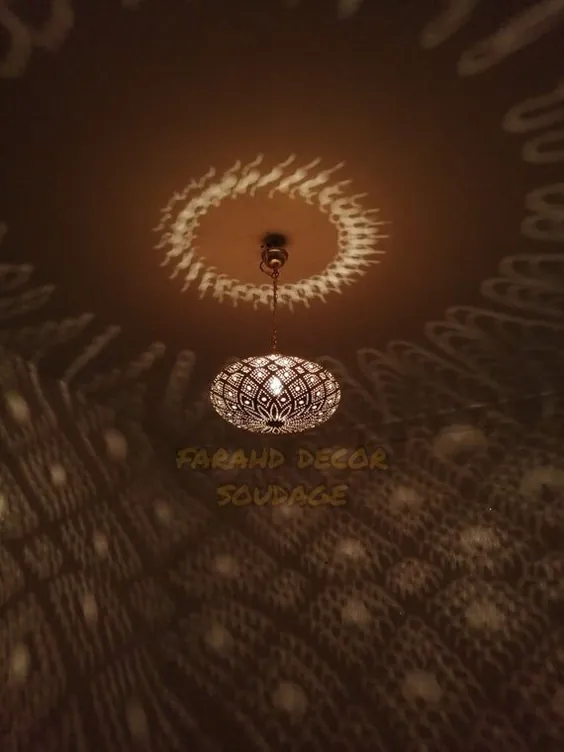 چراغ سقفی مراکشی چراغ های آویز مراکش روشنایی دکور |  اتسی