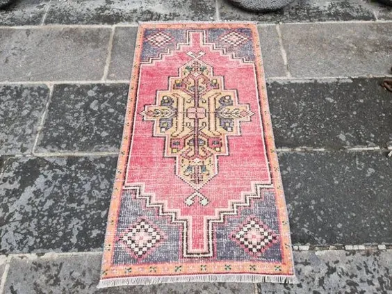 فرش ایرانی صورتی فرش ایرانی فرش آرت دکو فرش راه ورود فرش |  اتسی