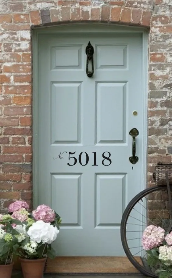 شماره در جلوی تزئینی وینیل • شماره خیابان - شماره آدرس خانه - تزیین تزئین درب