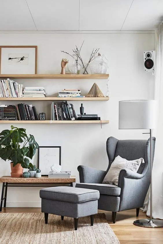 صندلی بال STRANDMON ، نوردولا خاکستری تیره - IKEA
