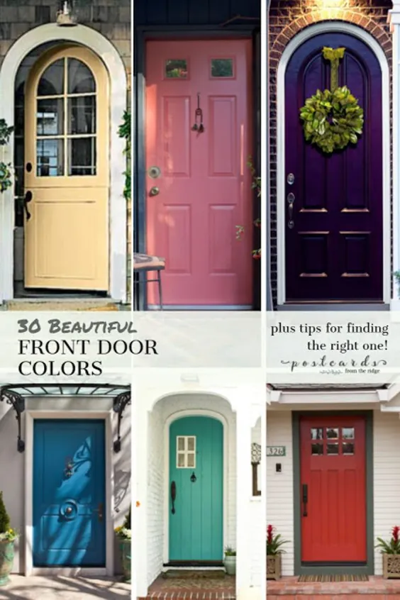 30 رنگ درب جلو با نکاتی برای انتخاب رنگ مناسب