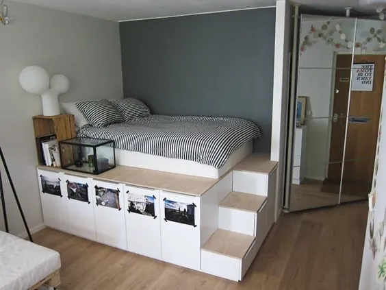 نه فضای ذخیره سازی مادر شما: 10 راه خلاقانه برای ایجاد فضای بیشتر در اتاق خواب