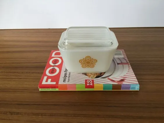 Vintage Pyrex Butterfly Gold 501 With Lid Pyrex Butterfly | اتسی