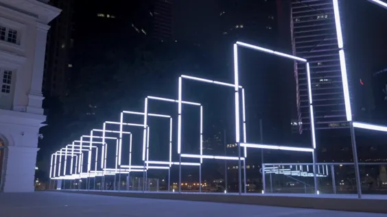نصب تعاملی نور در سنگاپور