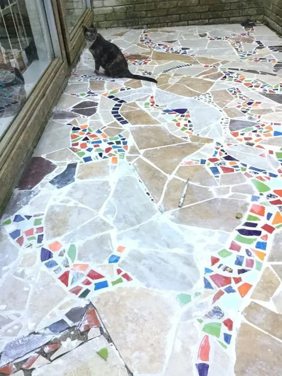 پروژه Mosaic Catio (پاسیو گربه)