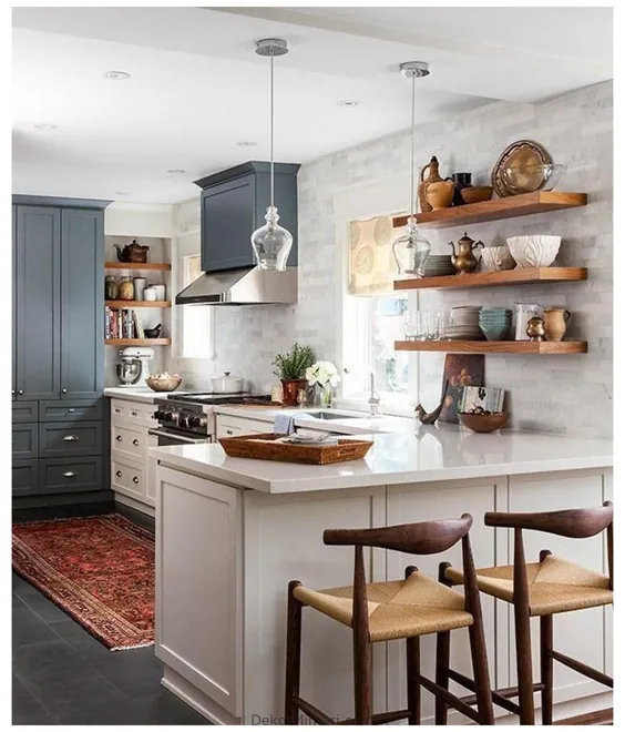 ایده های آشپزخانه برای فضاهای کوچک طرح های طبقه طرح مفهوم باز