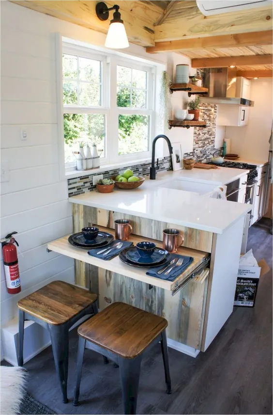 11 آشپزخانه کوچک خانه که باعث می شود شما بزرگتر فکر کنید