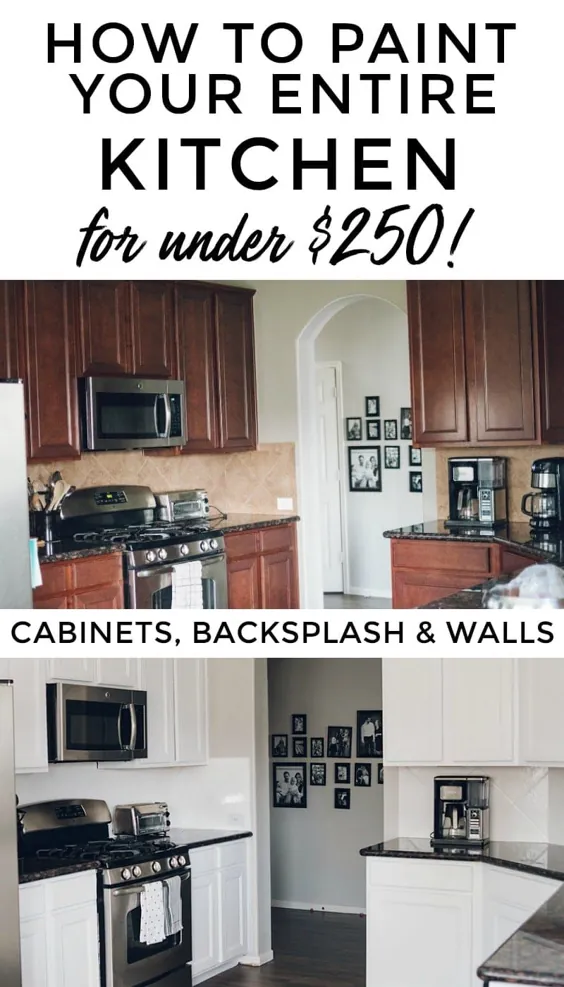 چگونه من کل آشپزخانه خود را (از جمله Backsplash) را با قیمت زیر 250 دلار نقاشی کردم