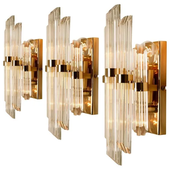 چراغ دیواری Venini / Sconce - 1 از 3 سبک شیشه مورانو مدرن ایتالیایی اواسط قرن ایتالیایی