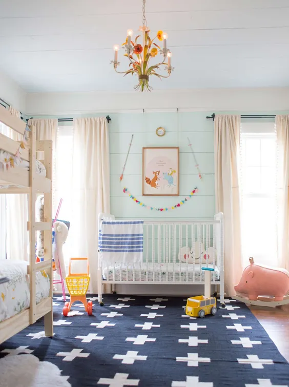 رنگهای موردعلاقه من برای اتاقهای کودک و اتاق کودک - کودک را دراز بکشید