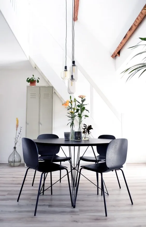 42 ست مدرن اتاق ناهارخوری: ترکیب میز و صندلی که فقط عالی کار می کنند