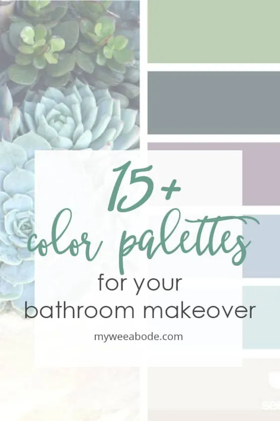 17 پالت رنگ برای آرایش حمام شما - محل زندگی من است