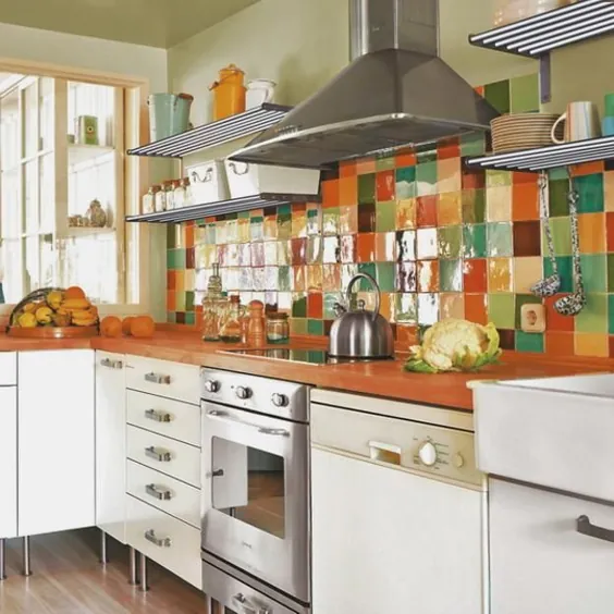 کاشی آشپزخانه مدرن ، 7 طرح زیبای Backsplash آشپزخانه