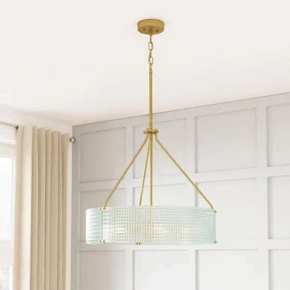 Home Decorators Collection Westlyn 5-Light Brush Brass Chandelier-8000HDCBB - The Home Depot