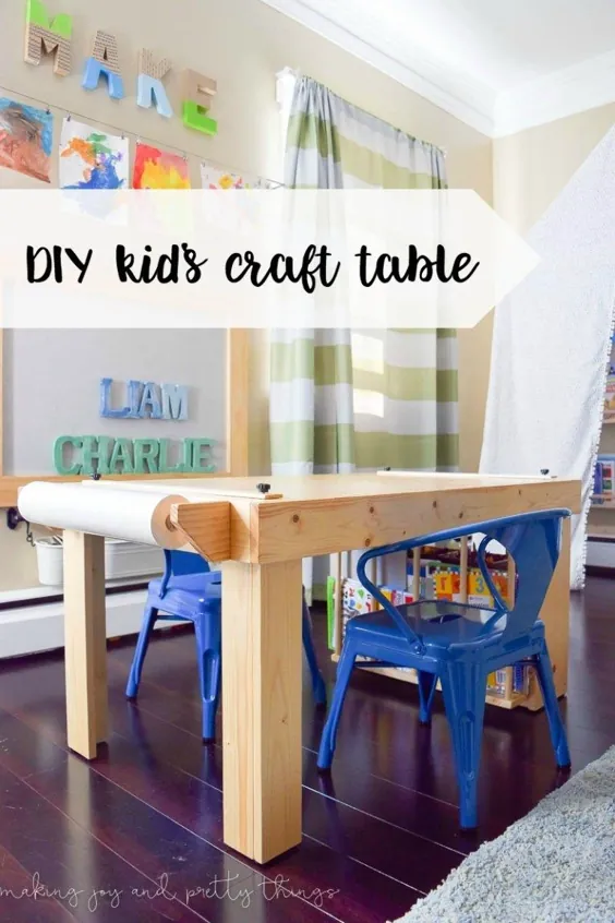 میز کار کودک DIY