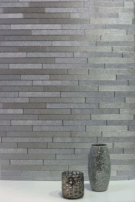 Foil Slate by Arthouse - نقره ای - تصویر زمینه: تصویر زمینه مستقیم