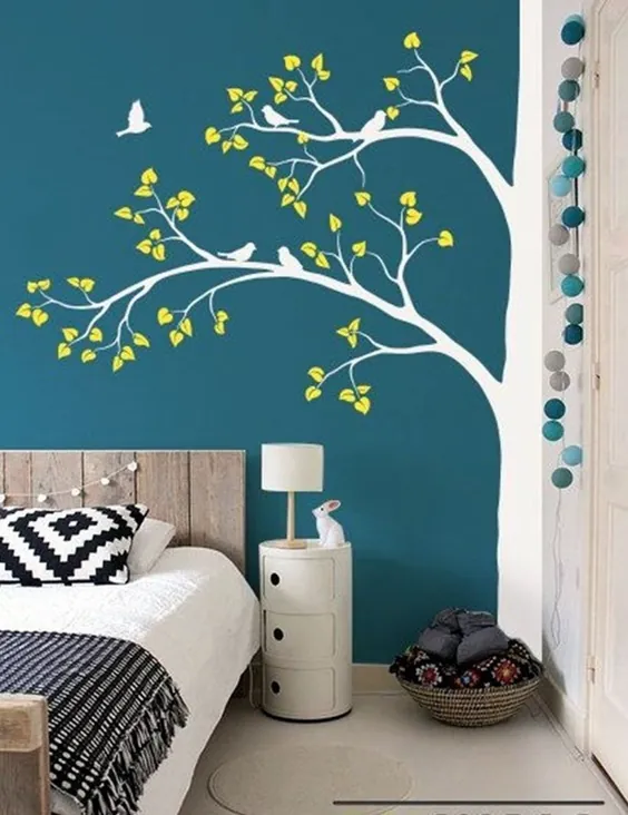 20 ایده هنری نقاشی دیواری برای طراحی داخلی منزل شما ~ Matchness.com