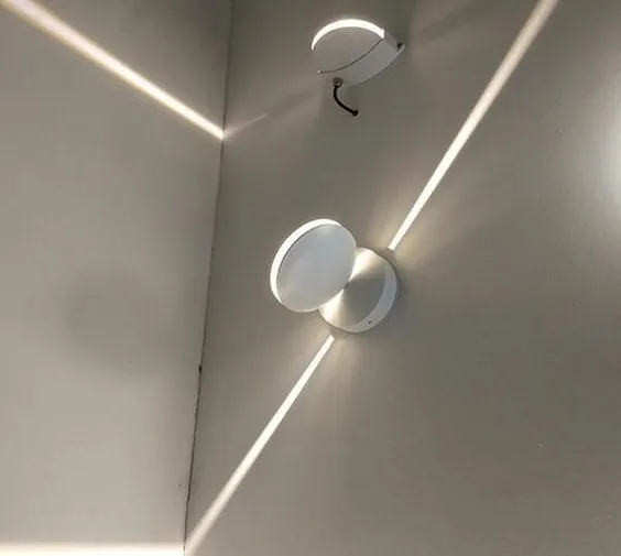 چراغ LED دایره ای دیواری - سفید گرم