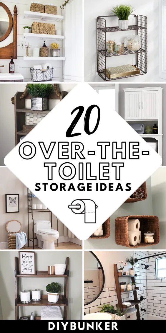 20 ایده برای ذخیره سازی توالت