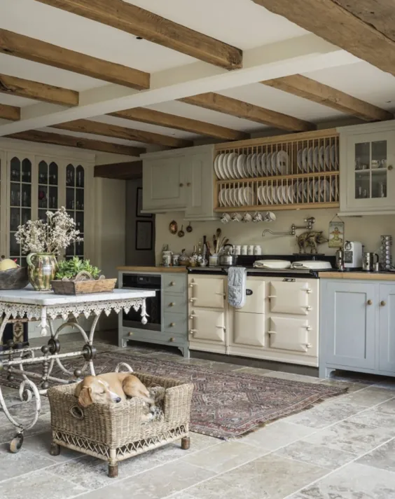 آشپزخانه خانه کشور Gloucestershire