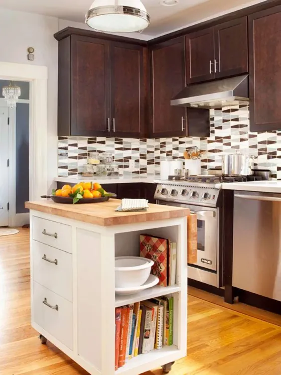 5 روش هوشمند برای قرار دادن یک جزیره آشپزخانه در یک فضای کوچک