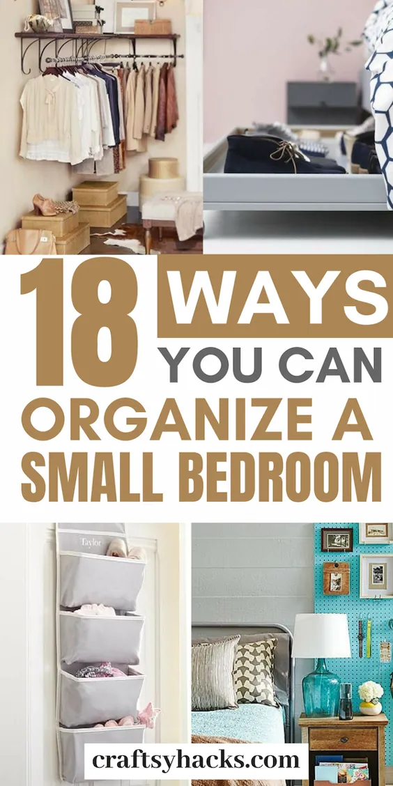 18 راهی که می توانید یک اتاق خواب کوچک ترتیب دهید