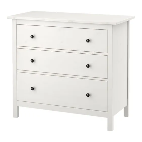 سینه 3 کشو HEMNES ، لکه سفید ، 42 1 / 2x37 3/4 "- IKEA