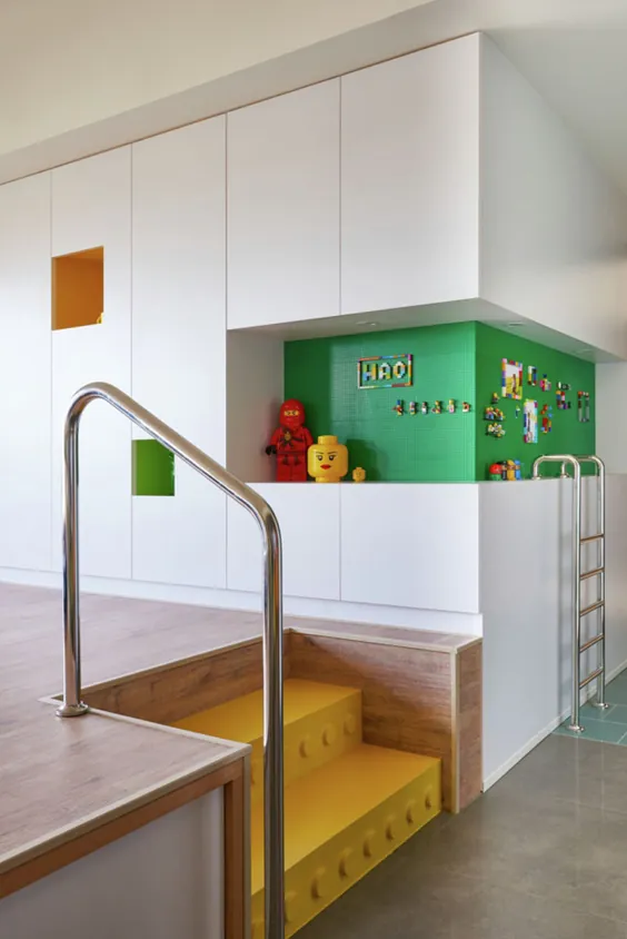 این آپارتمان با الهام از لگو یک فضای بزرگ بازی است