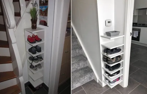20 روش هوشمند برای ذخیره کفش در فضای کوچک