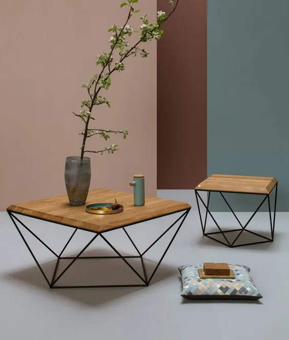 میز قهوه لاله TULIP هندسی توسط من را به خانه ببرید |  WoodDesignPur