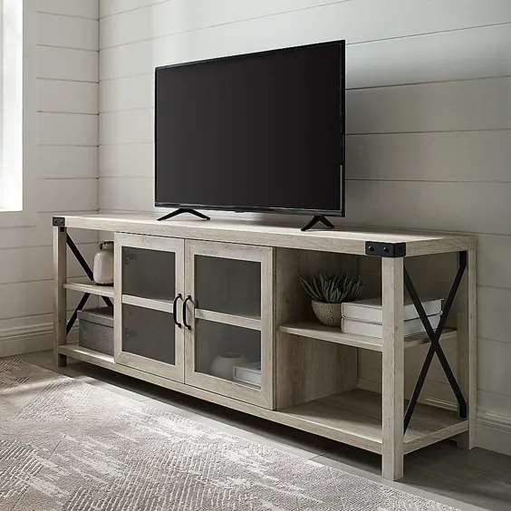 کنسول تلویزیونی Forest Gate Englewood 70 "In White Oak