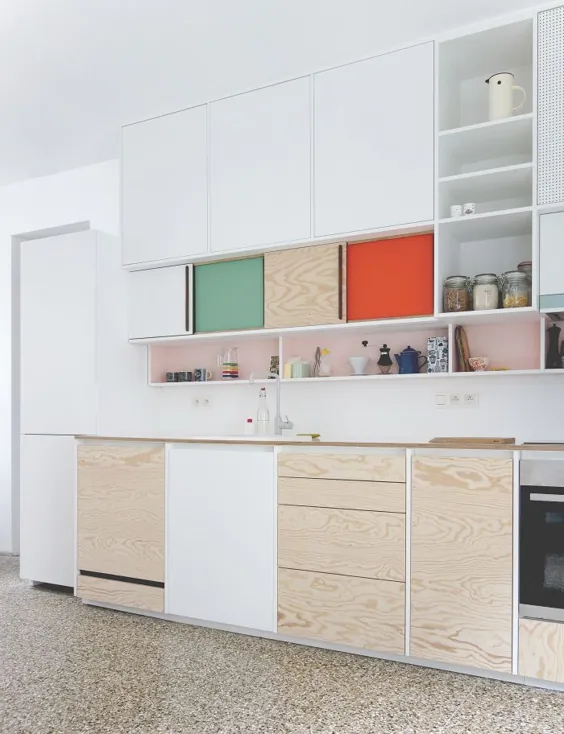 آشپزخانه های بلوک رنگی توسط Dries Otten - cate st hill