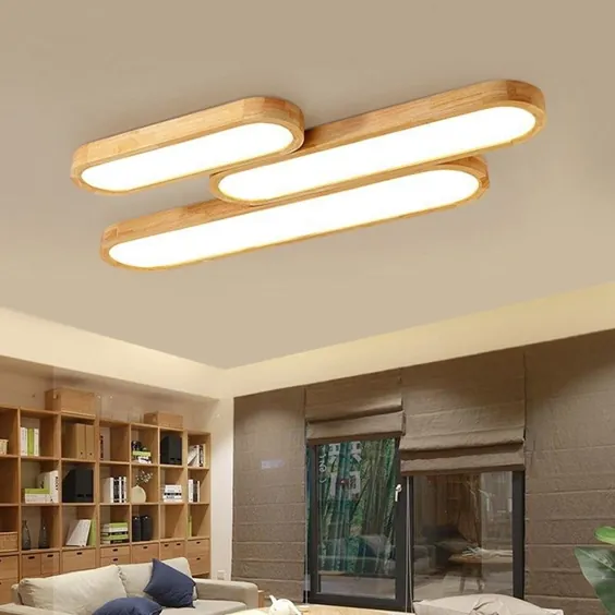 Moderne Einfache 5cm Ultra dünne LED Decke Lichter EICHE Holz Decke Lampen Für Wohnzimmer Schlafzimmer Studie Zimmer küche Balkon 220V | چراغ های سقفی | - AliExpress