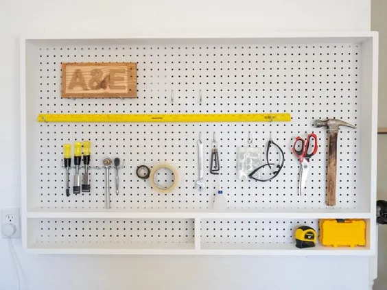 Peg Board Organizer for Craft Tools Pegboard Craft Room Organization Great Holiday Holiday