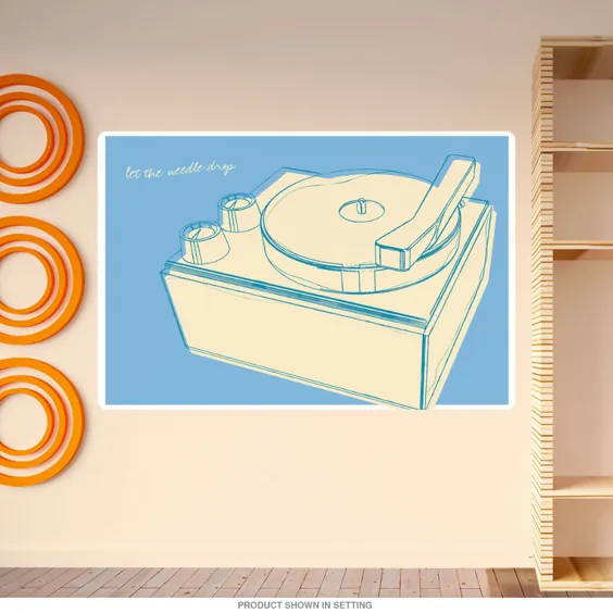 Lunastrella Record Record Music Wall Decal