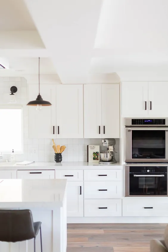 20 ایده طراحی آشپزخانه سفید