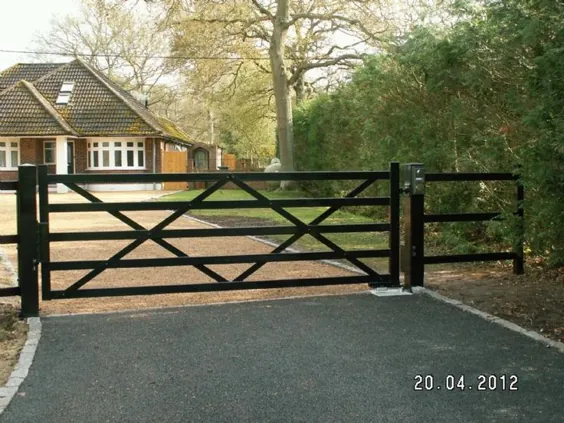 5 Bar Metal Driveway Gates از آرک ورد آهن در Slough Berkshire