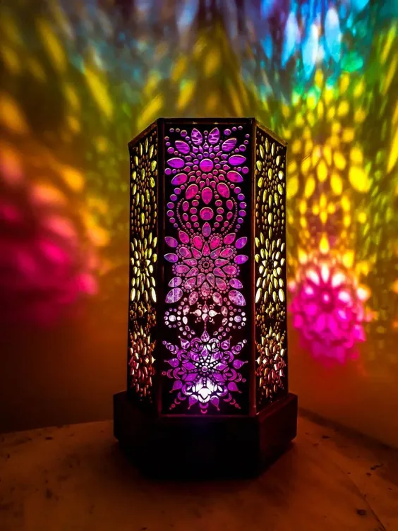 Floor Lamp Bohemian Light Om Aum Gift For Him Lamp |  اتسی