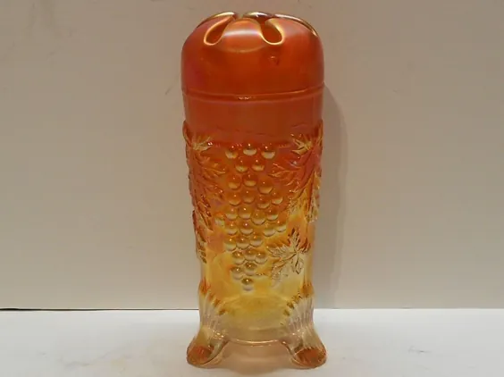 انگور و کابل نگهدارنده پین ​​VINTAGE NORTHWOOD MARIGOLD کارناوال شیشه ای