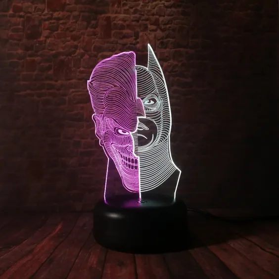لامپ سه بعدی سه بعدی بتمن جوکر