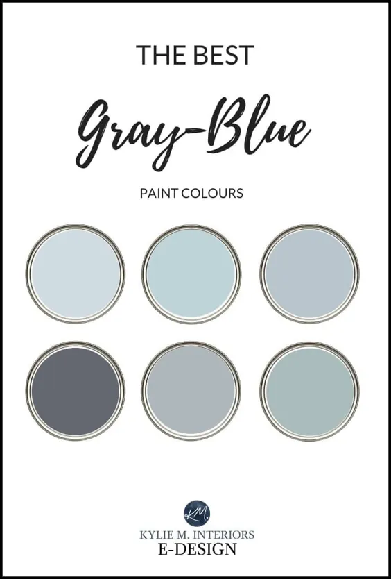 10 بهترین رنگ رنگ آبی خاکستری: آرامش بخش ، آرامش بخش و خنک - Kylie M Interiors