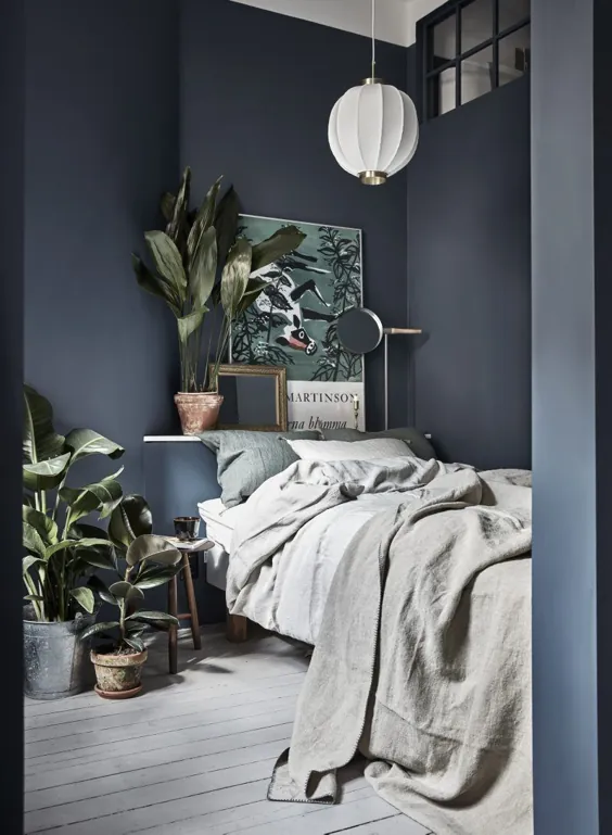 10x de mooiste donkere slaapkamers از Pinterest
