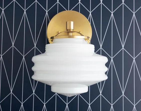 چراغ دیواری Art Deco Sconce Deco Art Deco Fixtures | اتسی